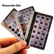 Металлическая пленка 3 шт./компл. Magic F2L Pll Oll Головоломка Куб учебное пособие Cfop формула относится к 3x3 Скорость Портативный восстановление карты ручная вертушка Jigsaw