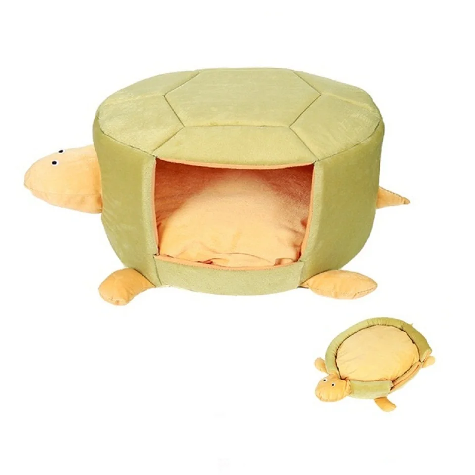 Cat Bed Tortoise Shape Deformable Dogs Beds Warm Soft Chien Dog House