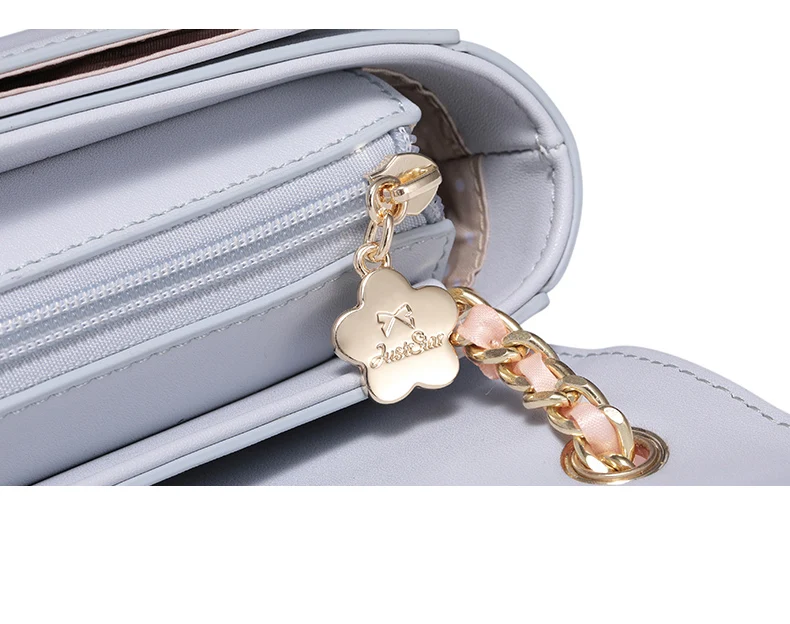 Just star women leather messenger bag 15