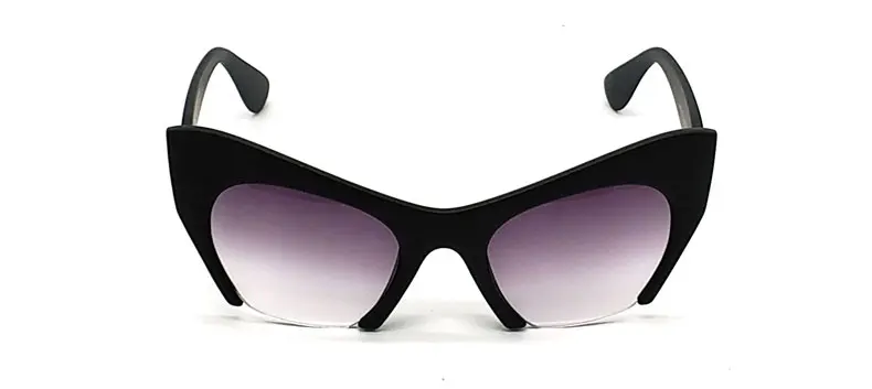 Кошачий глаз, солнцезащитные очки для женщин, фирменный дизайн, Oculos de Sol, Ретро стиль, солнцезащитные очки,, анти уф400, коричневые, градиентные линзы, модные, черные
