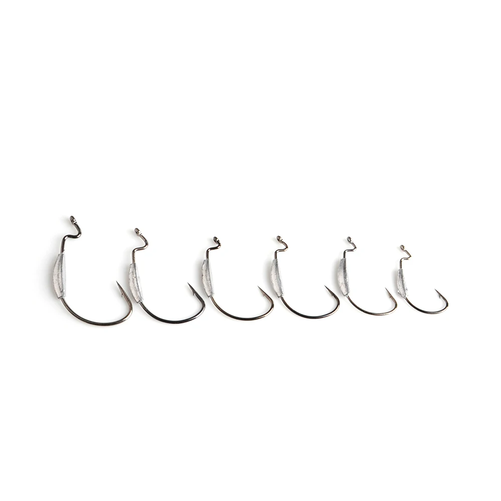 

Fish King High carbon steel 5pcs/pack Size 1#-4/0# Fishing Hooks Crank Hook Lure Worm Pesca For Soft Bait Tackle Accessories