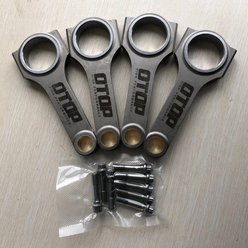 4 pieces H beam Connecting Rod conrod For Hyundai Veloster G4FJ