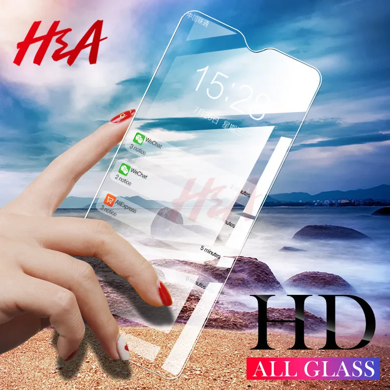 

H&A 2Pcs Protective Glass for Xiaomi Redmi Note 7 Glass on the Redmi Note 7 Tempered Glass For Redmi Note 7 Pro Screen Protector