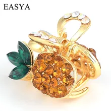 EASYA украшения для волос ручной работы сверкающие стразы ананас из кристаллов Крабовые Когти для волос модная одежда для волос для девочек