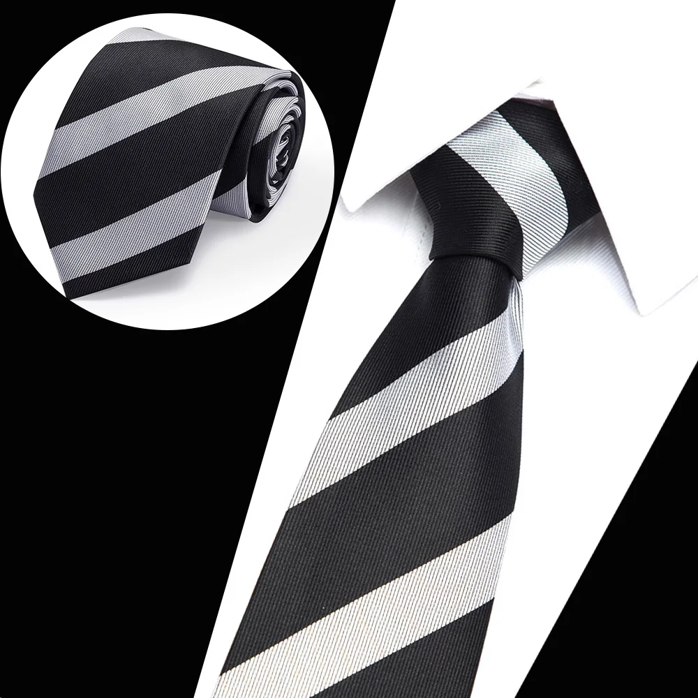 

Men ties necktie Men's vestidos business wedding tie Male Dress legame gift gravata England Stripes JACQUARD WOVEN 7.5cm