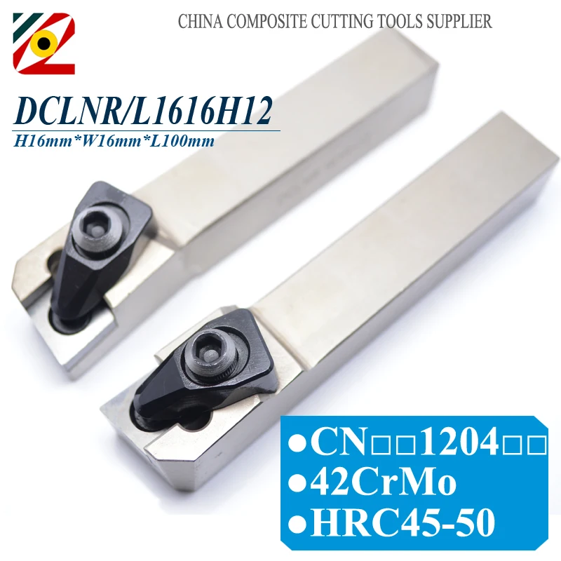 

EDGEV DCLNR1616H12 DCLNL1616H12 DCLNR DCLNL CNC Metal Lathe Cutter External Turning Tool Holder For Carbide Insert CNMG 1204
