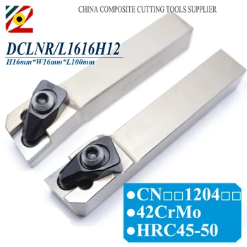 

EDGEV DCLNR1616H12 DCLNL1616H12 DCLNR DCLNL CNC Metal Lathe Cutter External Turning Tool Holder For Carbide Insert CNMG 1204