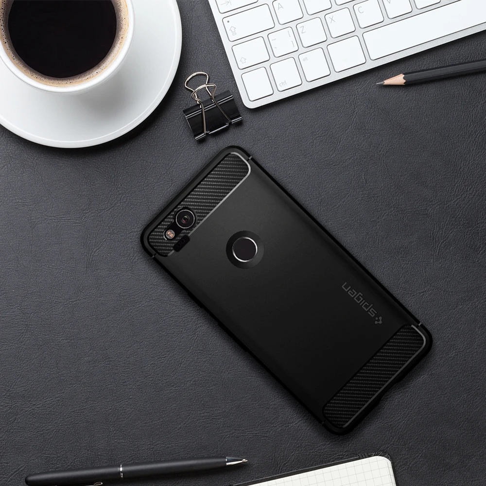 SPIGEN Google Pixel 2 Чехол прочный черный F16CS22271