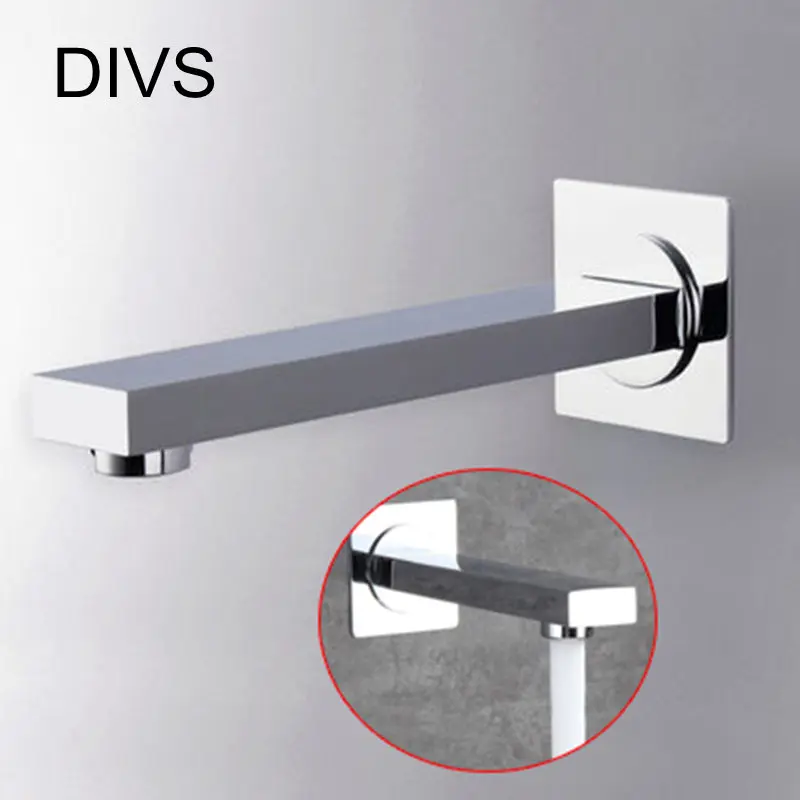 

Bathroom Faucet Accessoriess Brass Chrome Finish In-Wall Tub Shower Spout tap bathtub Faucet Spout Replacement Filler