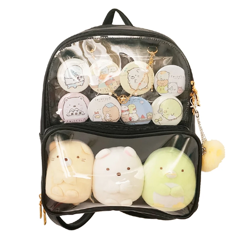 

New Arrival ita Bag For Women Clear Backpack 7 colors Ladies Transparent Backpack For For Teenage Girls Lovely Ita bag H224