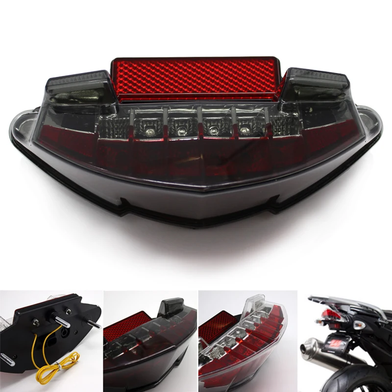Nuoxintr Motorcycle LED Integrated Tail Light Turn Signals For BMW F800S F800GT K71 09-12 F800R K73 09-14 R1200GS K25 ADV K255