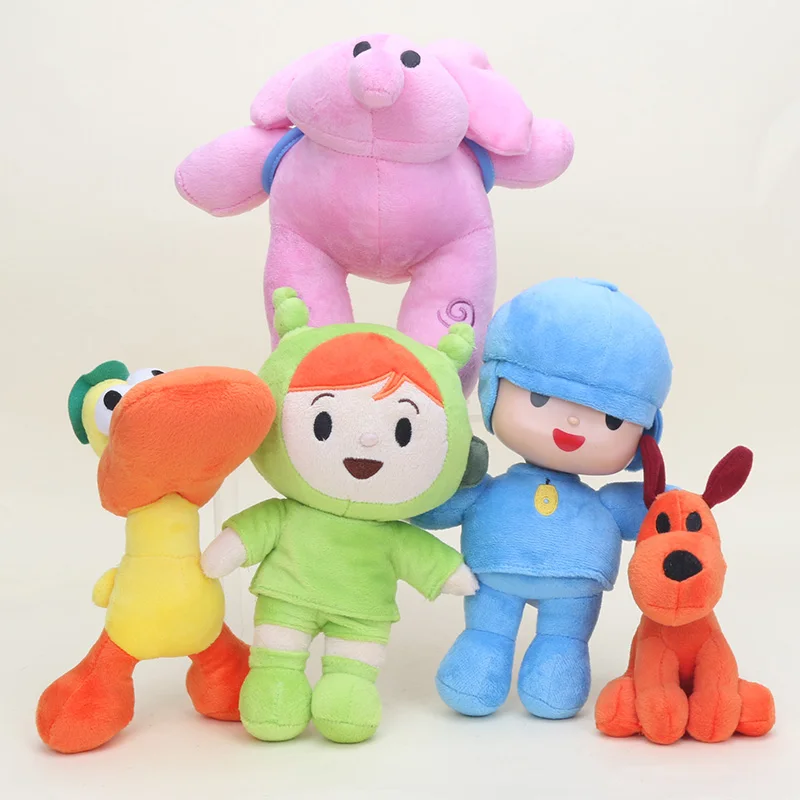 5 шт./компл., аниме Pocoyo Kids Brinquedos покойо, Элли, Пато POCOYO Loula Nina, мягкие плюшевые игрушки, подарок для детей