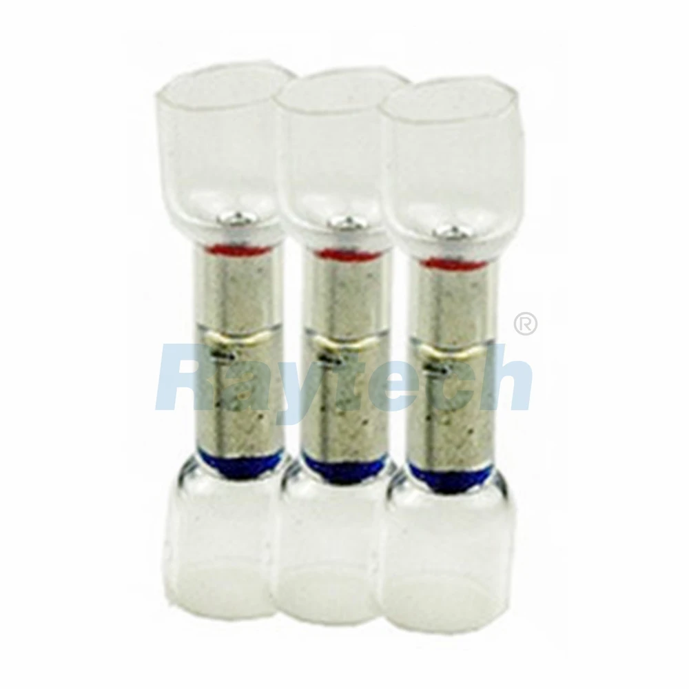 

Raytech Waterproof Electrical Cable Wire Joint Nylon Heat Shrink Step Down Red and Blue Butt Connector 10pcs