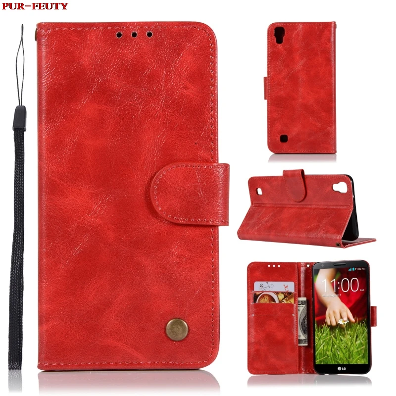 

Flip Case for LG X Power K220DS XPower K220 Wallet Stand Retro Style Phone Leather Cover for LG X Power K210 K 210 220DS 220 ds