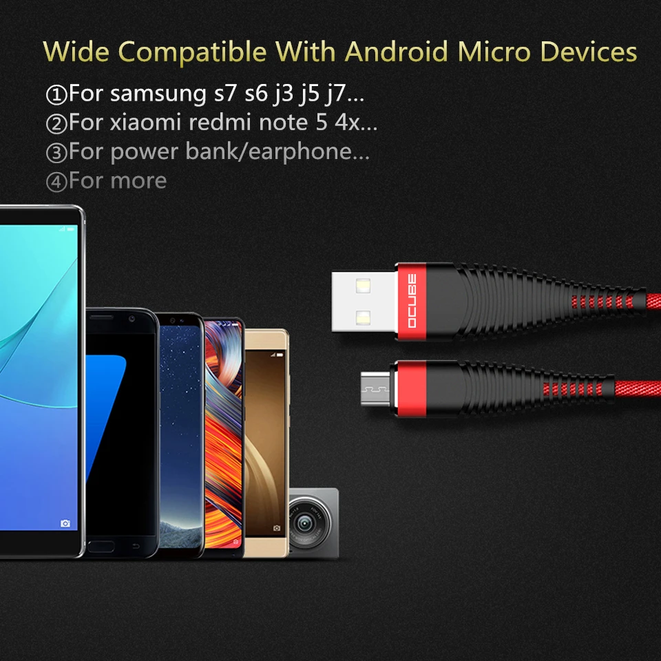 Micro Usb кабель для быстрой зарядки для Xiaomi Redmi Note 5 6 4 Pro Быстрая зарядка Usb кабель для передачи данных Android Usb ЗУ для мобильного телефона шнур