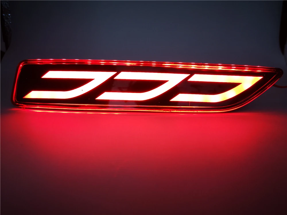 2 шт. светодиодный фонарь заднего бампера для Honda City 2012 2013 BR-V BRV мобильный тормозные фары дальнего света