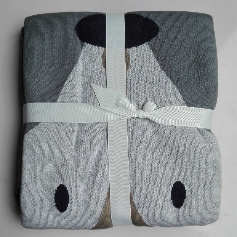 Детское одеяло 120*90 см с рисунком лисы для новорожденных, одеяло для пеленания с рисунком кролика, Cama bebe Couverture, вязаное постельное белье для кроватки, одеяло для кондиционирования воздуха