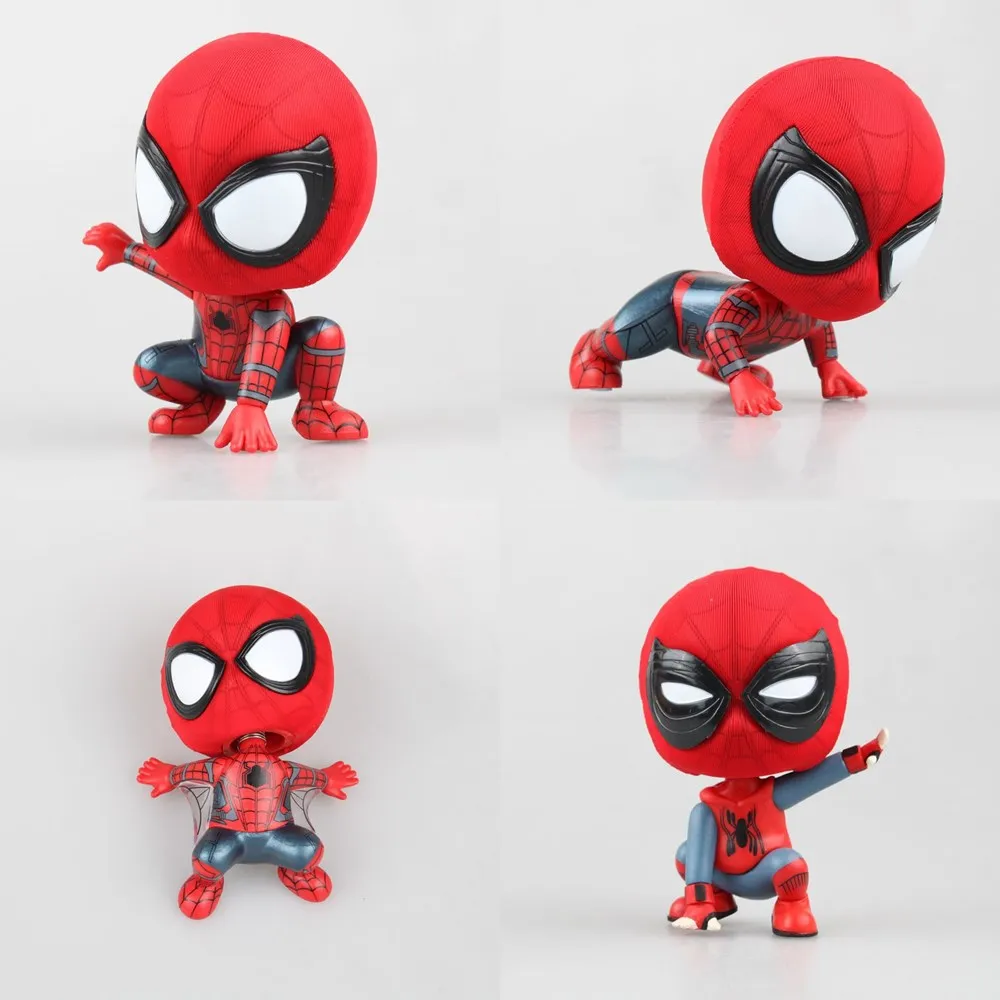 Comics The Amazing Spider Man Spiderman Bobble Head Dolls Pvc Action