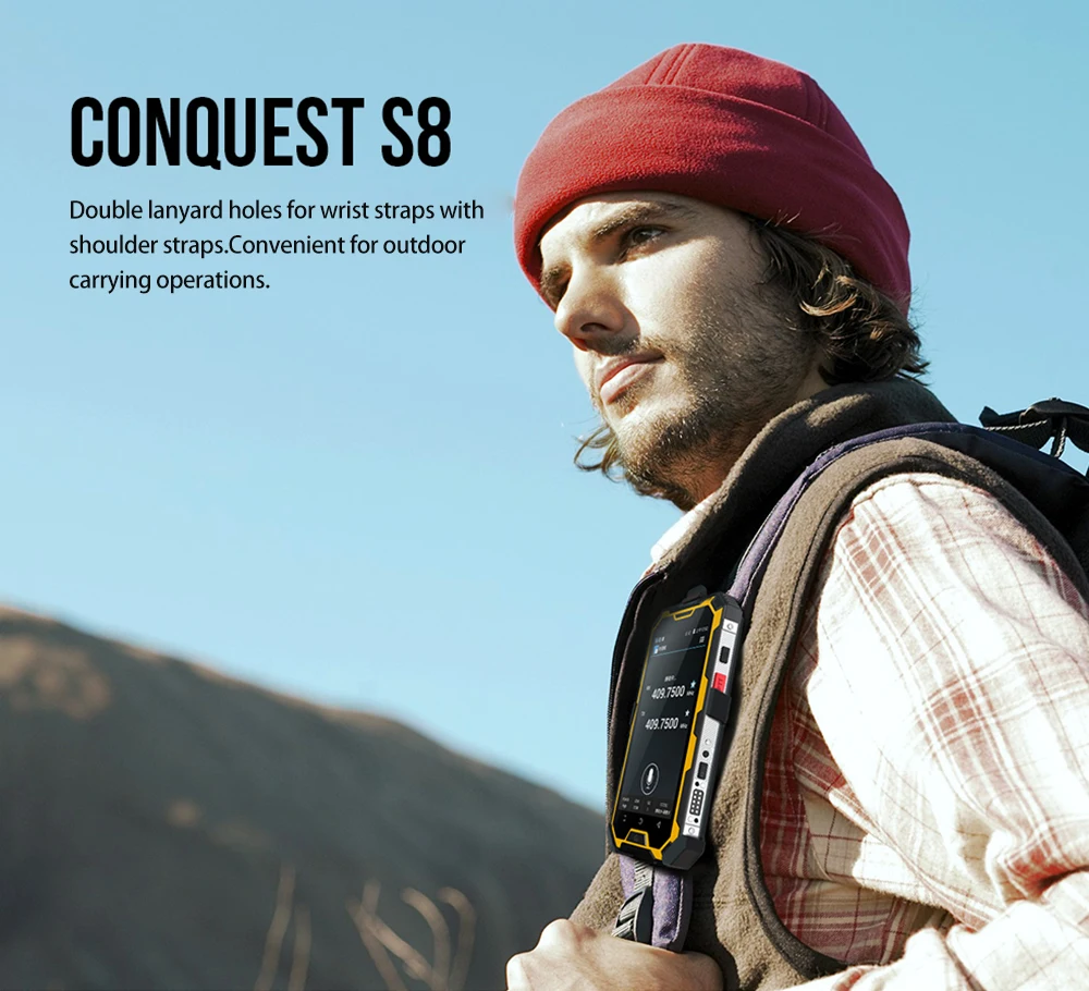 CONQUEST S8 IP68 прочный смартфон 4 Гб 64 ГБ Android 7,0 Восьмиядерный водонепроницаемый мобильный телефон NFC/IR/SOS/OTG/FM/Walkie talkie