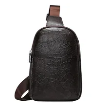 YISHEN Men’s Fashion Crossbody Bag Messenger Genuine Cow Leather Men’s Chest Bag Shoulder Bags For Men Chest Waist Pack QSLN0001