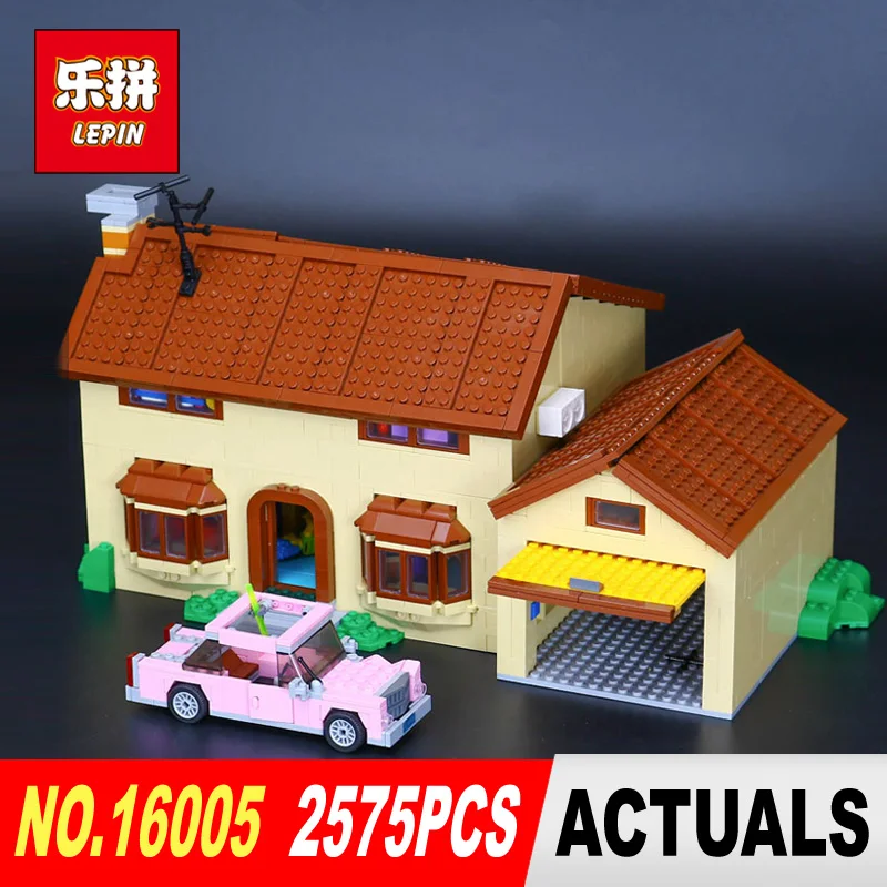 

New Lepin 16005 2575Pcs Simpson's family Kwik-E-Mart Set Building Blocks Bricks Educational Toys Funny Children DIY Gift 71006