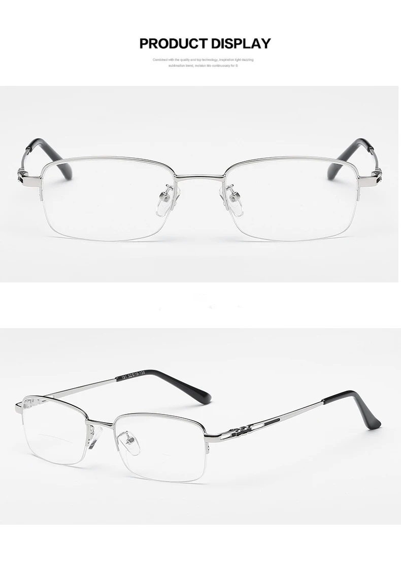 QIFENG бифокальные очки для чтения, мужские диоптрийные дальнозоркие мужские очки, очки по рецепту+ 1,0+ 1,5+ 2,0+ 2,5+ 3,0+ 3,5+ 4,00 QF242