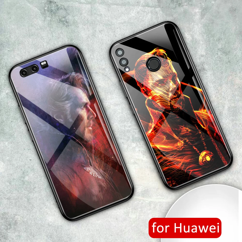 Чехол для Huawei honor v9 стеклянный чехол задней панели doctor strange marvel 8x max 9 10 20 20i v10 v20 play
