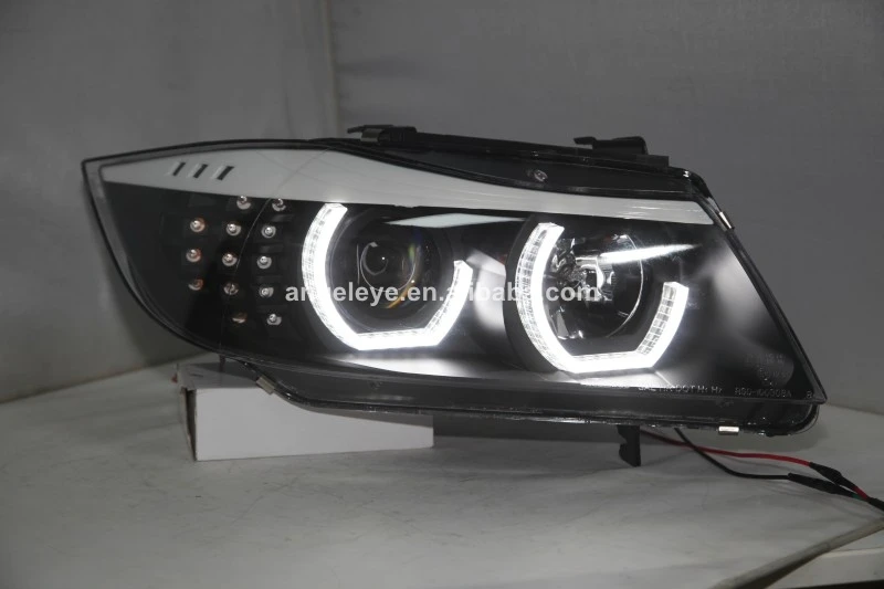 Для BMW E90 330I 320I 318i светодиодные ангельские глазки фары с HID KIT2005-2008 год JY