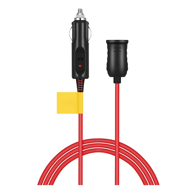 

AUTO -12V/24V 12Ft Car Cigarette Lighter Socket Charging Extension Cord Cable ,Fused