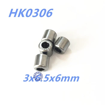 

HK0306 Needle Roller Bearing 3mmx6.5mmx6mm 3x6.5x6 mm HK0306TN for 3mm shaft