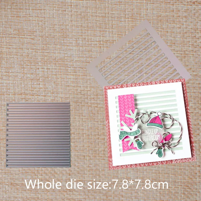 

Streak frame Metal Cutting Dies DIY Scrapbooking Embossing For Paper Cards Crafts 78*78 mm