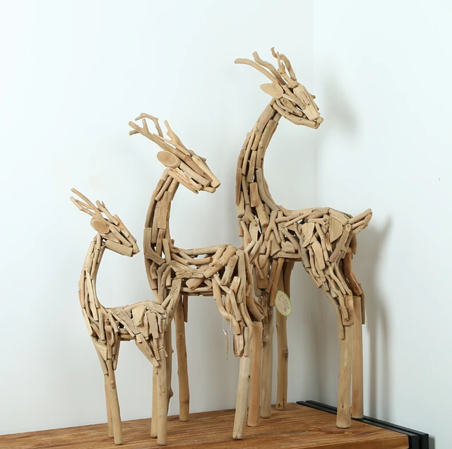 Home Decor Modern Style Wood Artworks Unique Gift Ideas 100 Home Decor Modern Style Wood Artworks Unique Gift Ideas 100 Handmade 3 Pieces Deers