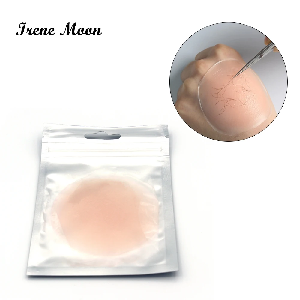 6cm Round Silicone Reuseable Eye Lashes Pads Pallet Stand Make Loose Eyelashes Extension tool