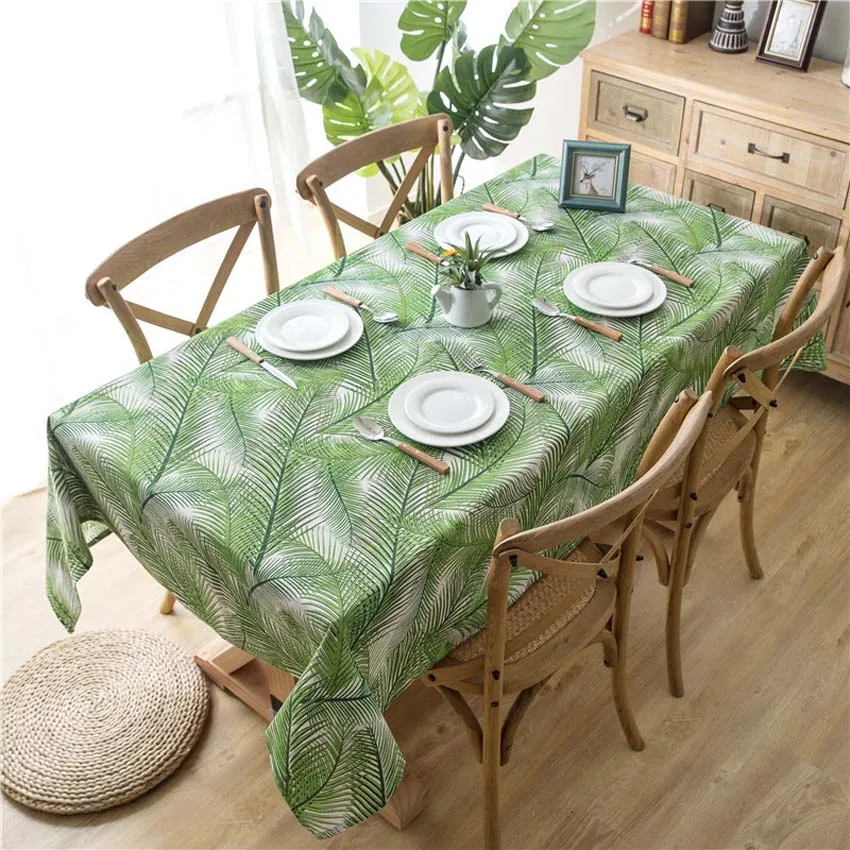 Современная скатерть с изображением кактуса, простая мягкая скатерть для стола, Декоративная скатерть для дома