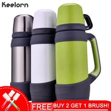 Keelorn Vacuum Flasks Thermoses Stainless Steel 0.8L 1L Big Size Outdoor Travel Cup Thermos Bottle Thermal Coffee Thermoses Cup