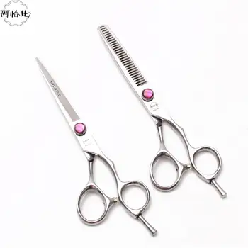 

A9014 5" 5.5" 6" 440C AQIABI Barber Scissors Hairdressing Scissors Cutting Shears Professional Hair Scissors