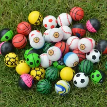 10 шт./компл. забавные игрушки для ванной смешанные небольшой упргугий мяч резиновые шарики, мягкие, эластичные с шарами Детские спортивных игр на открытом воздухе