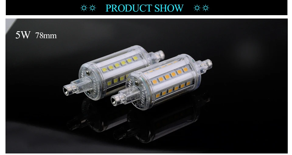 R7S Led Bulb Corn Lamp Dimmable 5W 10W 15W 20W 78mm 118mm 135mm 189mm SMD2835 Light Replace Halogen Lamps AC85V-265V (12)