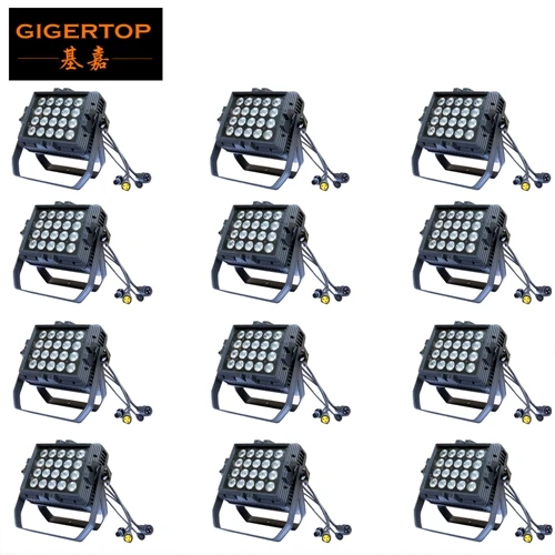 12 шт./лот 20x18 Вт RGBWA + UV 6 в 1 широкий светодиодный настенный водонепроницаемый