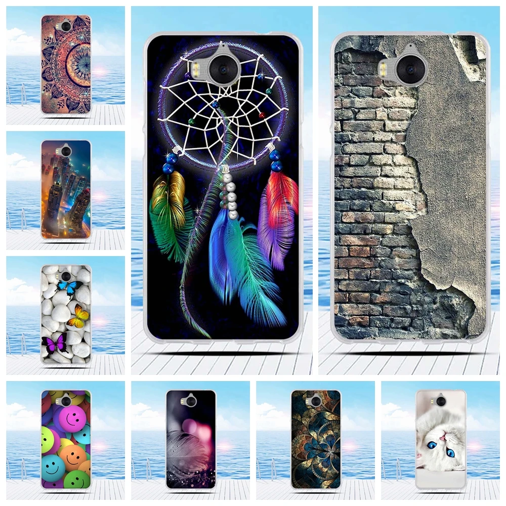 Cartoon 3D Relief Printing Pattern Cover TPU Soft Silicone Coque Capa Funda For Huawei Y5 2017 Y6 Honor 6 Play | Мобильные телефоны