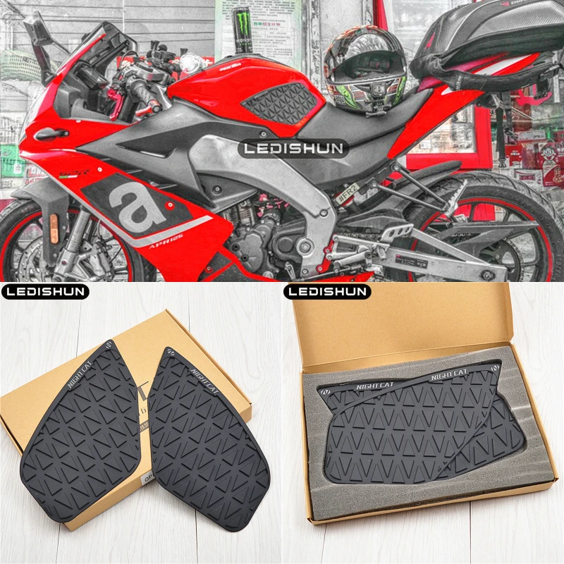 

Motorcycle Tank Pad Protector Sticker Decal Gas Fuel Knee Grip Traction Side For Aprilia GPR125 GPR150 GPR 125 150