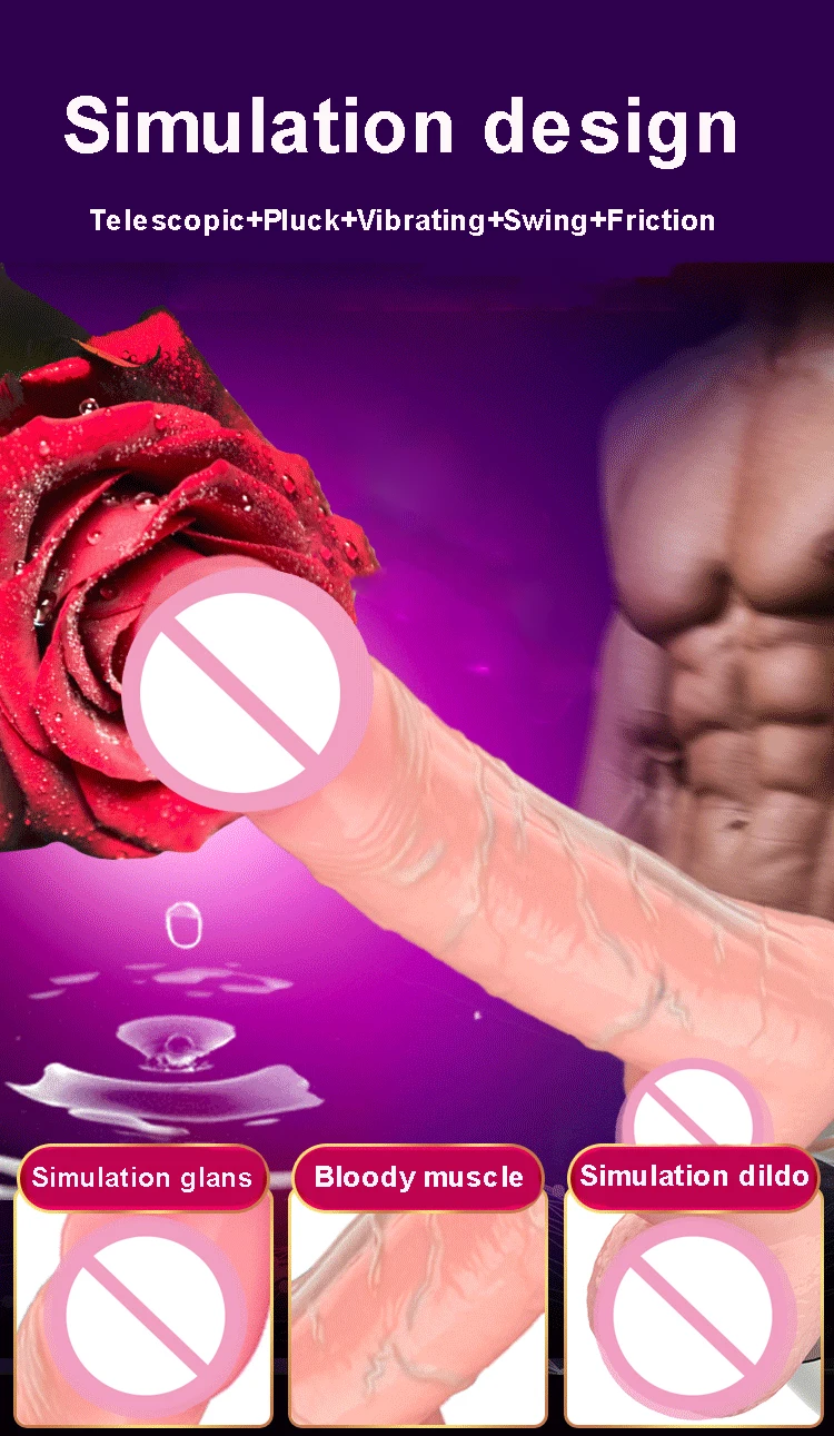 Realistic Hands Free Dildo Vibrator Heating Telescopic Penis G spot Vibrating Female Masturbator Adult Sex Toy for Woman 6 Realistic Hands Free Dildo Vibrator Heating Telescopic Penis G spot Vibrating Female Masturbator Adult Sex Toy for Woman 6