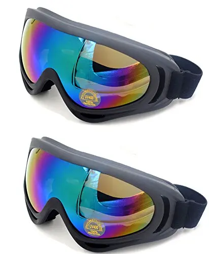 2 шт./лот лыжные очки противотуманные зимние регулируемые лыжные очки сноуборд снежные очки анти-УФ Скейт очки для взрослых детей - Цвет: Colorfuland Colorful