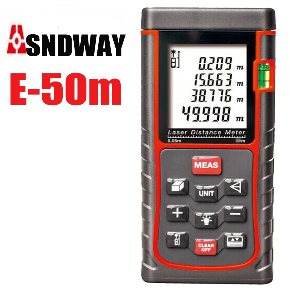 50m laser Rangefinder Distance Meter, Digital Range Measure horizontal