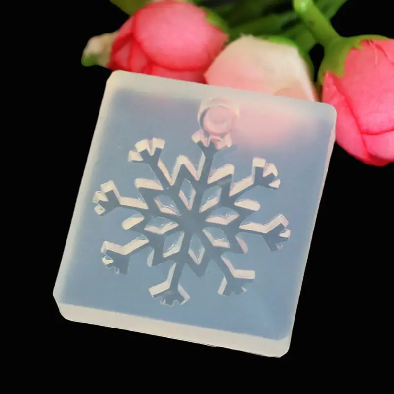 Silicone Mold Snowflake DIY Crafts Jewelry Making Pendant Epoxy Resin