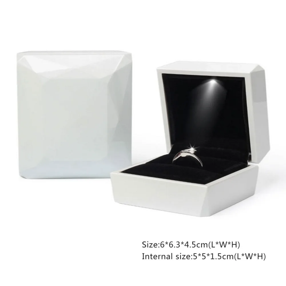 8 стильная коробочка для драгоценностей Кольцо Подвеска Ожерелье для хранения подарков случае упаковка Дисплей Органайзер с кнопкой