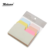 6 Colors 90 Sheets Writable Index Note Paper Sticky Notes Post It Memo Pad Stationery Office Accessory School Supplies