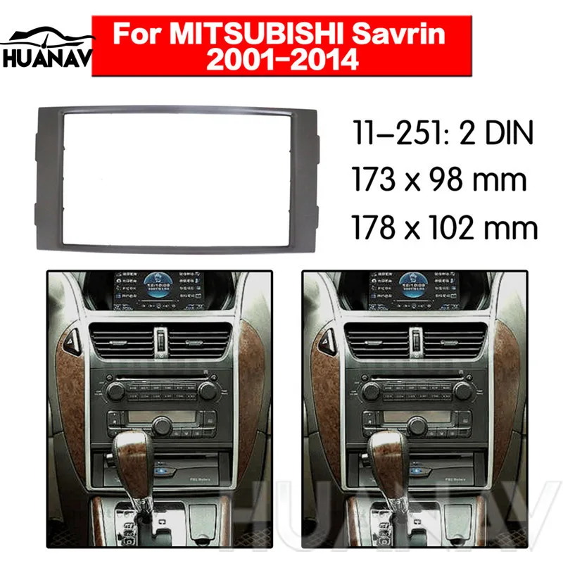 HUANAV автомобильный Радио стерео установка адаптер фасции для 2001 2014 Mitsubishi Savrin 2 DIN