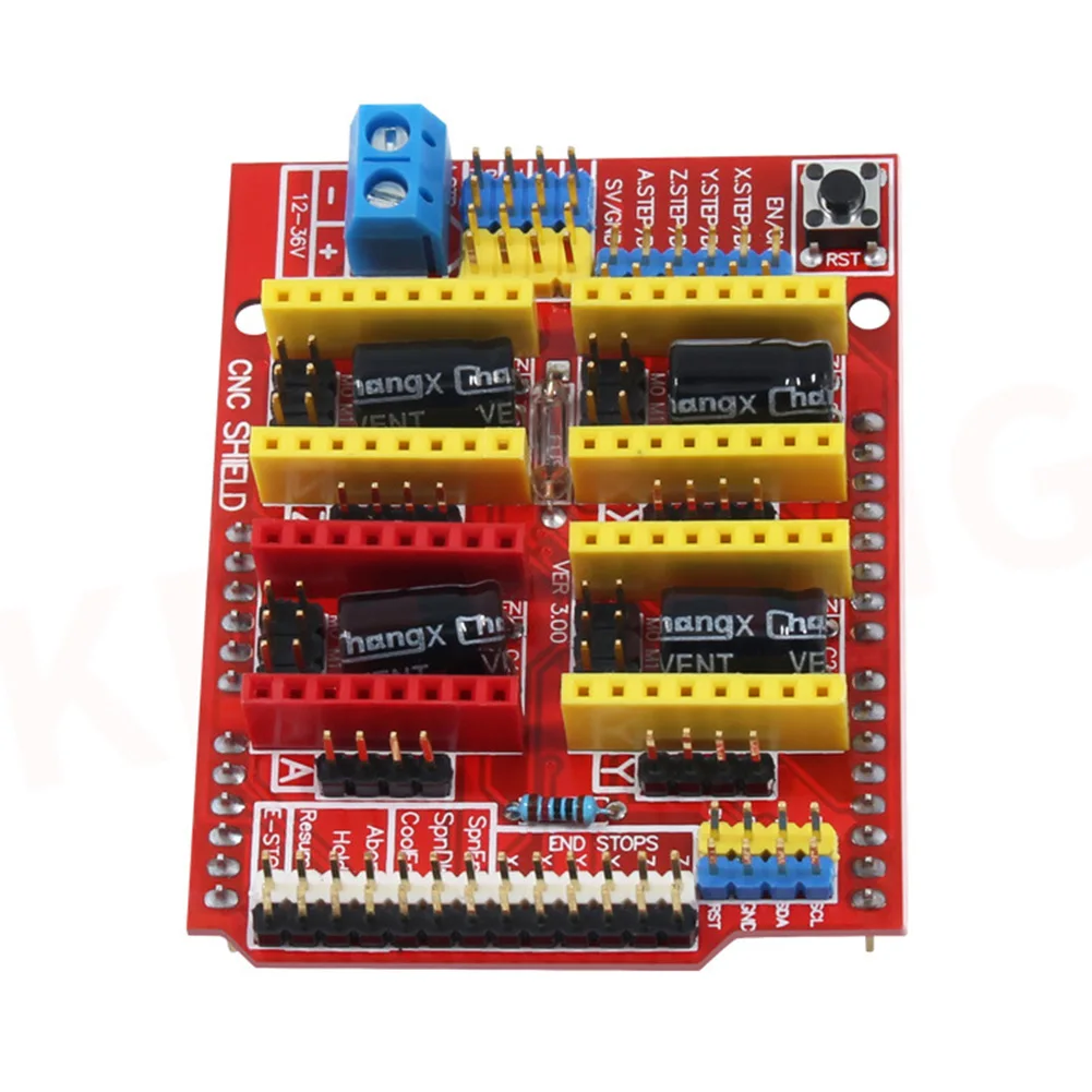 استبدال V3.0 أطقم موتور سائق مع غرفة تبريد دائم 3D أجزاء الطابعة السائر CNC درع لوح تمديد لاردوينو UNO R3