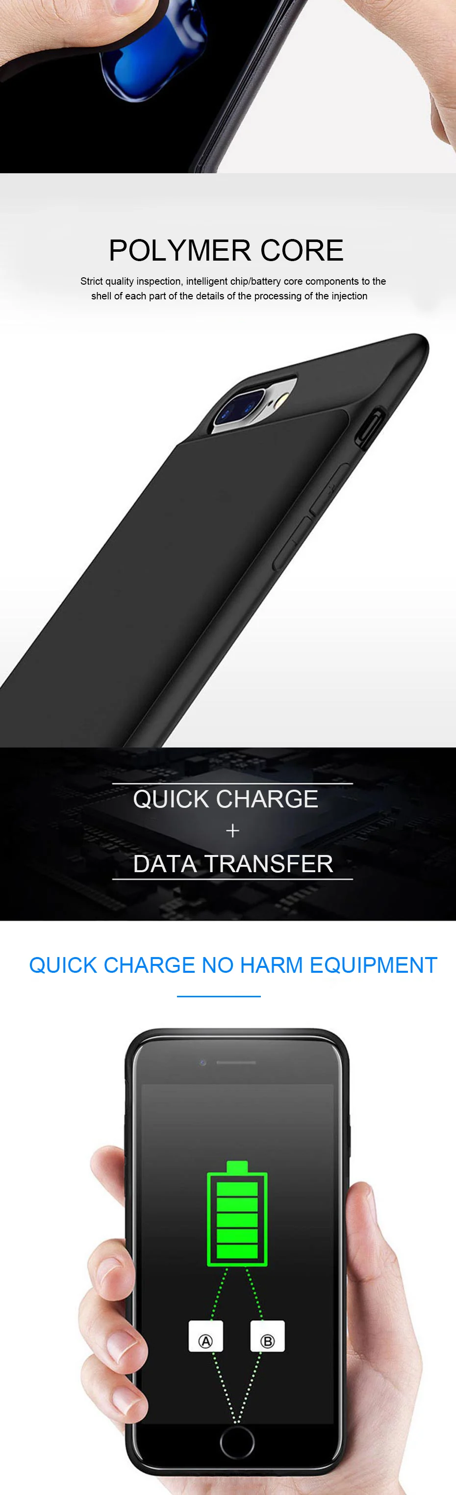 IST Battery Charger Case For iPhone 6 7 8 6s Plus Battery Cases Power Bank Cases For iPhone 6 7 8 6s Battery Slim Charging Case (4)